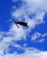 Getting Glared At Arriving at the mid station, the upper mountain is still closed and patrol is doing control work up high. We make do with the low angle ridges…