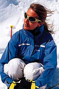 Loveland L 1100 Schoffel G-Force jacket, $390, and Yellowstone pants, $260 Smith Sliders, $99