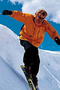 RLX Polo Sport Back Country jacket, $375, and Freerider pants, $325 Bollé Boomslang sunglasses, $100