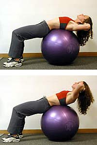 Preseason Strength Training: Exercise-Ball Crunches | SKI