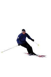 Your skis will accelerate at the fall line. Keep up with them, flexing the joints in your lower body to keep your hips over your feet and your hands…