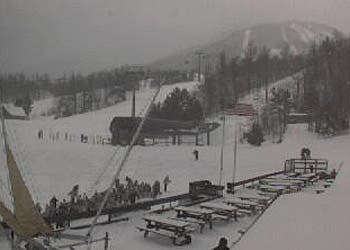 The web cam at Whiteface shows ominous skies as snow continues to fall.  They received 33 inches in three days.Photo Courtesy of Whiteface