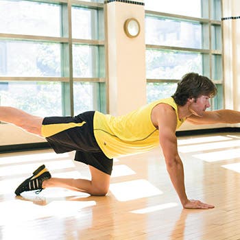 Lower back and core strengthening exercise: The Horse