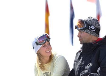 After doing a Snow Cat Adventure Trip, this woman is all smiles. Grand Targhee got seven inches of new snow on St. Patricks Day. grandtarghee.com