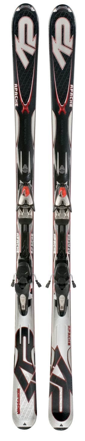 k2 apache skis specs Coomba 2009 the Recon blends the perfect amount of waist and tip width to create a platform that floats in softer snow and crud and combines a generous sidecut for hard snow performance. K2 Apache Crossfire Skis +