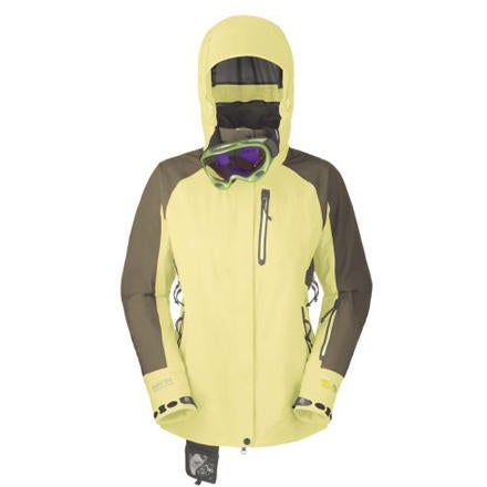 Mountain Hardwear Carve Jacket - Women's This ski jacket's GORE-TEX® Performance Shell fabric guarantees total waterproof protection during your descent, and its Grid Fleece backing feels…