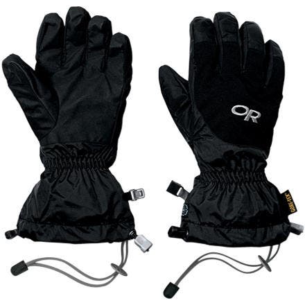 Outdoor Research Arete Glove - Women's A waterproof breathable GORE-TEX® shell and removable 100-weight fleece liner make the Outdoor Research Women's Arete Gloves ideal for extended…