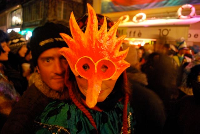 The Patituccis doing it up at Carnival in Lucerne. None