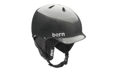 bern watts carbon fiber snowboard helmet Winter Standard / S / Translucent Black Hatstyle youre getting all the style and protection you want without the weight Watts Carbon Fiber Winter Helmet