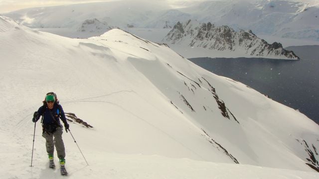 Destination Antarctica: More Skiing Scoping the line.