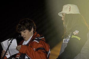 Glen Poulsen and big rime-ice mushroom 