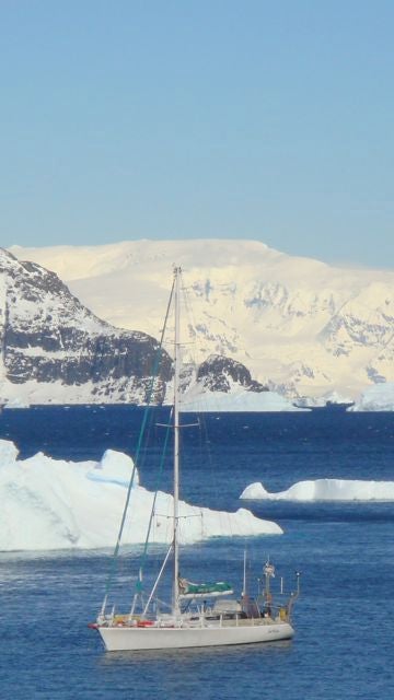 Ice Bergs S/V Spirit of Adventure and bergs