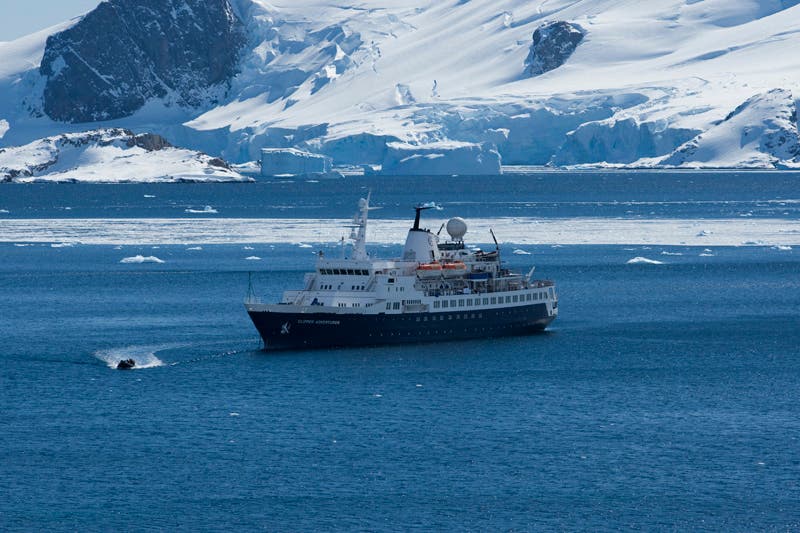 Once in Antarctica, zodiacs will be used to tender the passengers to shore. 
