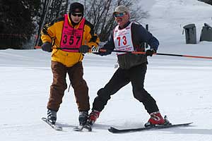 The Gatekeeper Taos ticket checker Dennis Jackson was one of the many familiar faces there to welcome skiers back to the hill for the season.