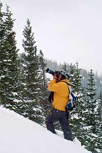 Icebox hat Skiing editor Sam Bass doesn't look quite as good as Errol in the Icebox hat.