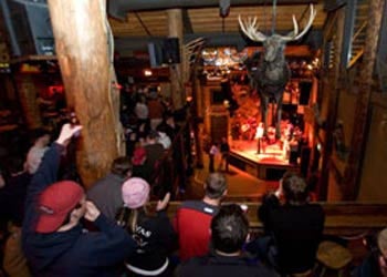 Mangy Moose, Jackson, Wyoming Despite the kitschy gift shop and the constant influx of pseudo-cowboy Jackson tourists, the Mangy Moose has remained a true locals’ hangout. Maybe…