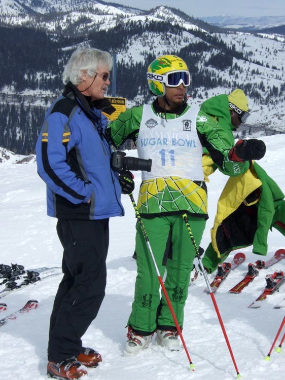 Errol Kerr relaxes before the start of a FIS skiercross race at Sugar Bowl February 2.I am standing at the second turn on Sugar Bowl’s skiercross…