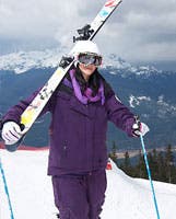 Roz likes to listen to some fun music!  Does she listen when she is practicing and on the slopes? If so, what is she listening to?!I definitely…