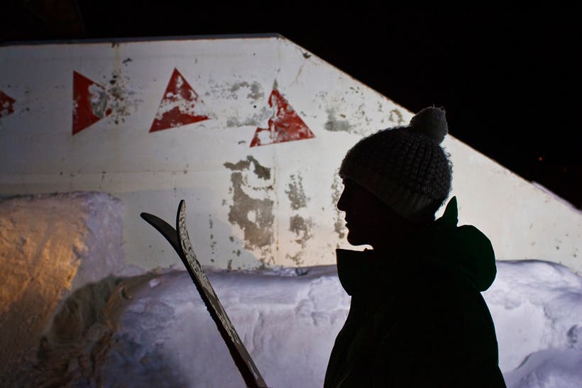 Candide Thovex at Lake Tahoe, California.