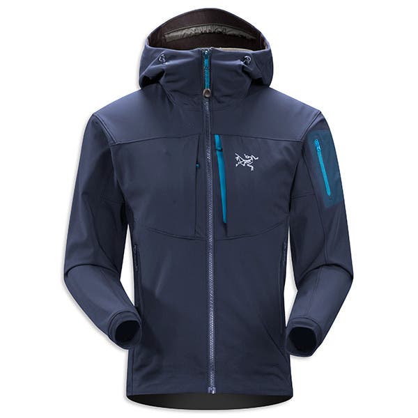 Arc'teryx Gamma MX This hooded soft shell uses Polartec Power Shield and Schoeller fabric that gives you a stretchy, comfortable fit that also offers superior…