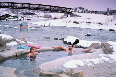 Pagosa Hot Springs; Wolf Creek, Colorado High in sulfate and sodium, the Pagosa Hot Springs, located near Wolf Creek, Colorado, have served as a body healer for over 150 years; Native…