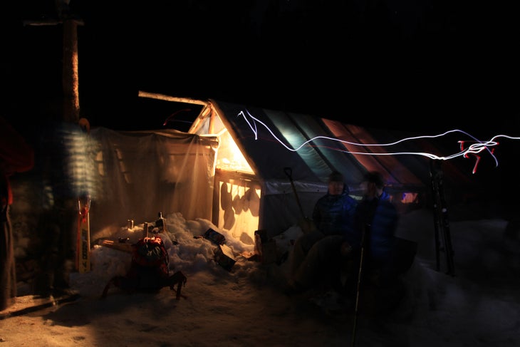 Idaho Nights The night was spent getting creatively loose with plenty of tequila and beers in preparation for the next day of ski touring.