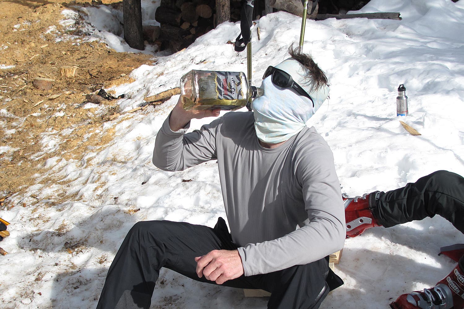 This shot pretty much sums up the trip. Spokane-based photographer Ben Tobin does the drinkability test with his Buff.We’ll have much more coverage…