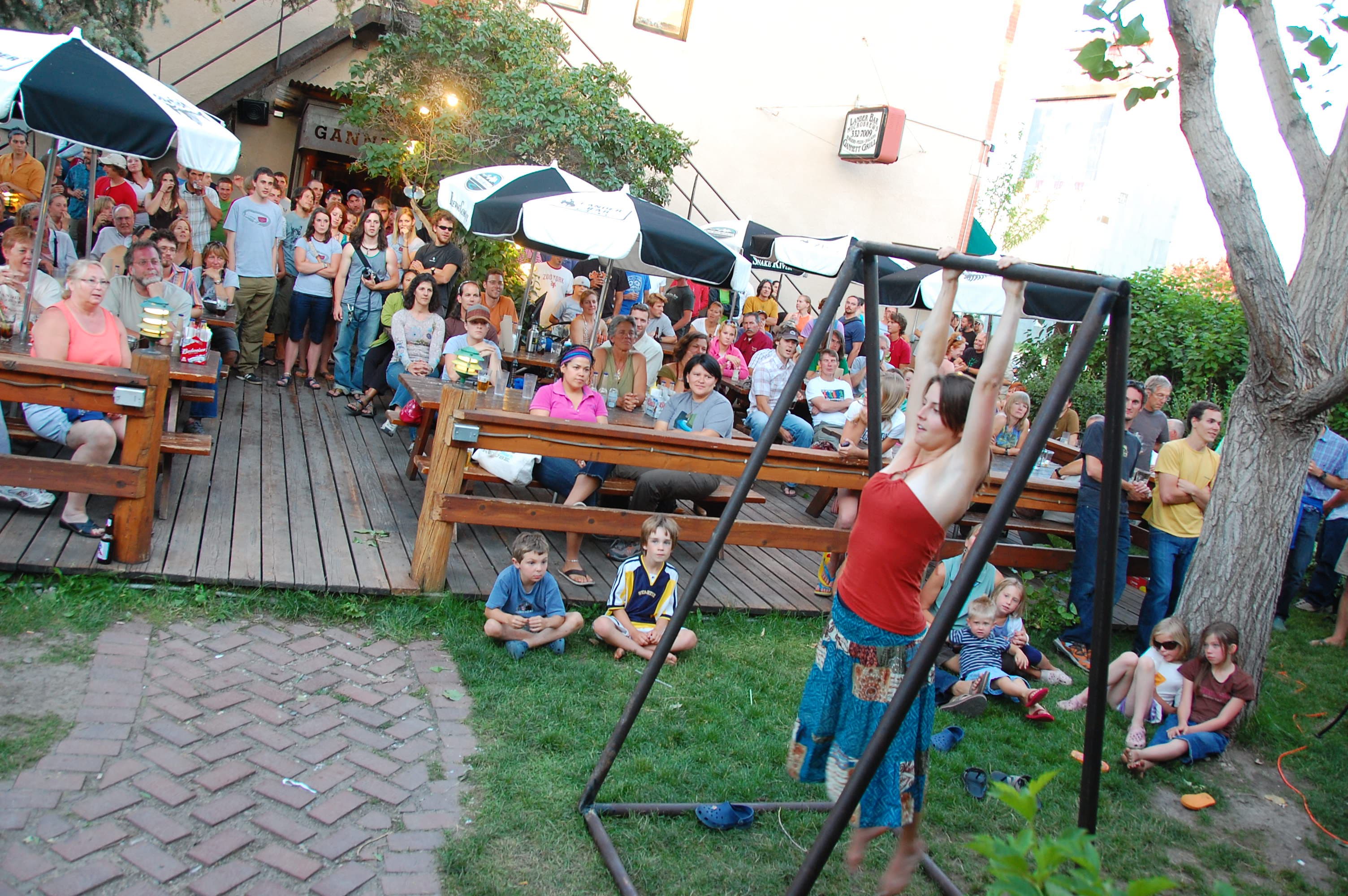 The opening party drew in hundreds of local and visiting climbers to listen to live music and sip micro-brews from Lander's own Cowfish Bar and…