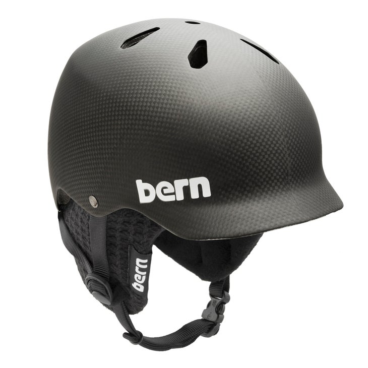 Bern Carbon Watts My roommate hates on helmets, but he skis like a chimpanzee on speed. I think it’s a self-conscious image thing. A helmet protects your noggin first…