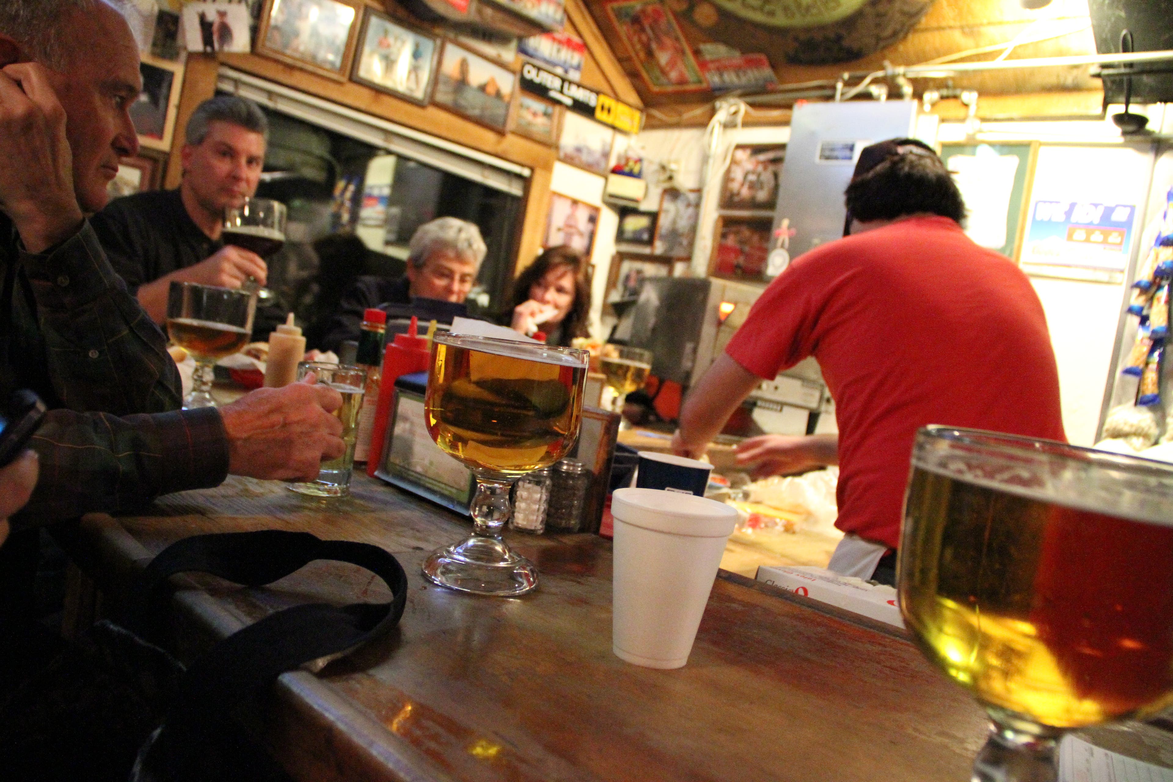 Grumpy’s Beer, Burgers, and Laundromat With 32 ounce schooners and greasy burgers, (Want pickles? They don’t have them. Ask for number twos.) Grumpy’s is the spot to stop after skiing or…