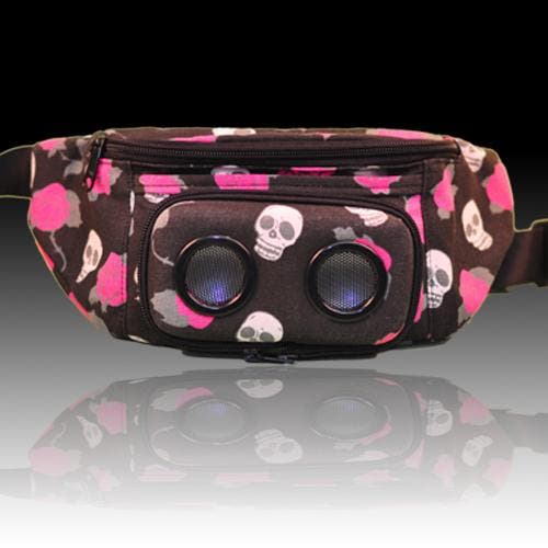 JammyPack Let the music spill forth from your fanny with this mobile, hip-mounted boombox. Not since the days of the ghetto blaster have people been able to…