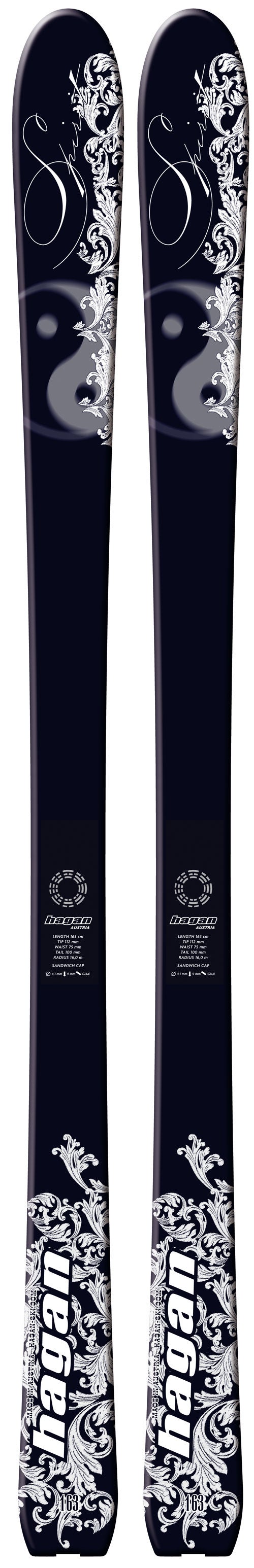 希少ブランド ハーガン HAGAN Spirit 160cm ビンディング 希少ブランド