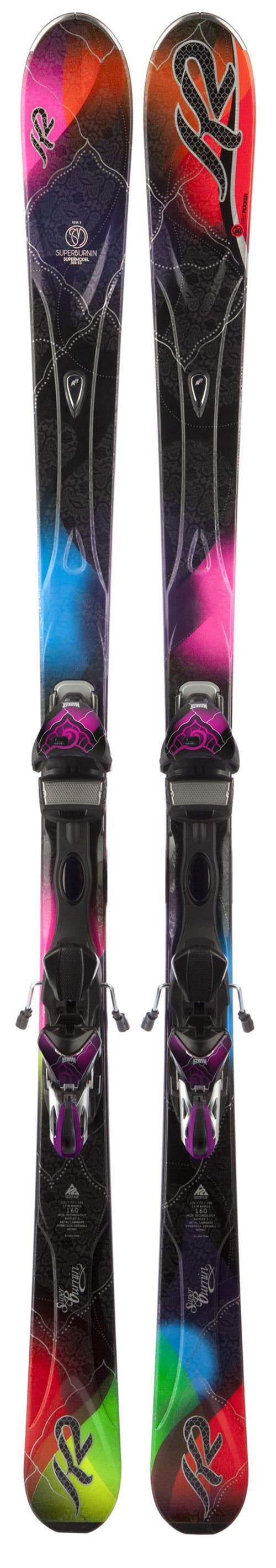 2013 k2 womens skis SideStash the K2 Superific Skis with Marker ER3 10.0 Bindings make graceful turns through a variety of conditions a walk in the park Test ski K2 Skis BrightSide