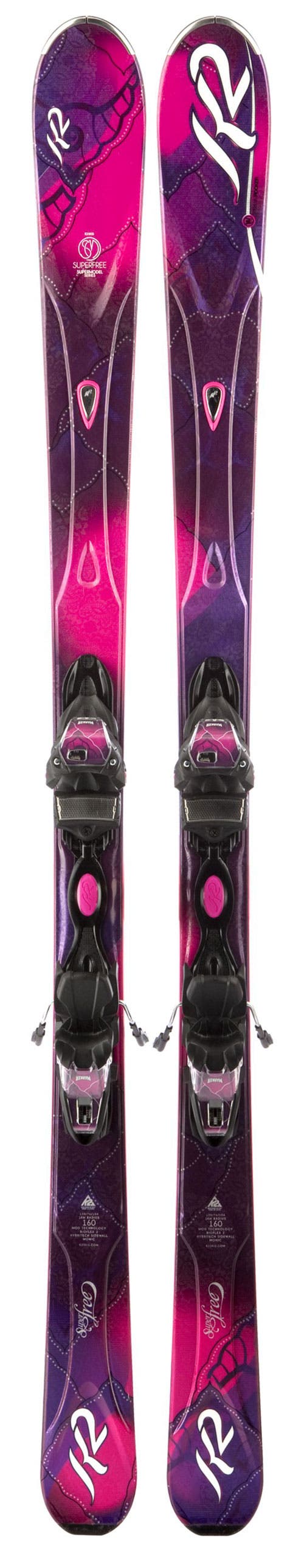 2013 k2 superstitious womens skis + Marker ERS 11.0 TC Bindings The BioFlex core will fill you with confidence and control without adding weight. Best Women's All Mountain Skis