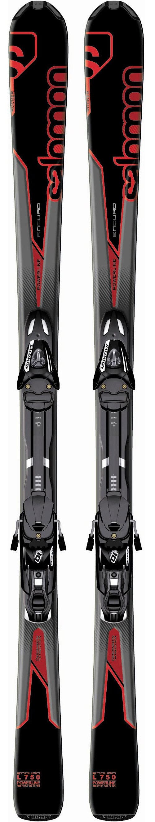 salomon enduro skis 168 XT 800 168cm Ski + Salomon 12 Bindings Winter Sport thinking vision of on skis SALOMON ENDURO 800 RS