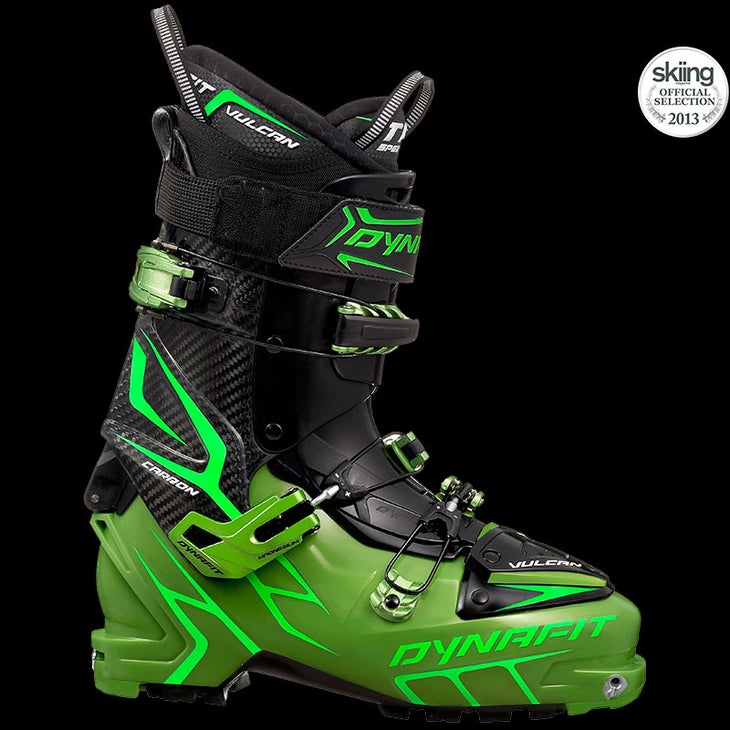 Dynafit Vulcan MSRP: $1,000.00 Last Width: 100 mm Flex: 130Testers had fit issue, but the shell - made of carbon-infused Grilanmid - provided insanely crisp…