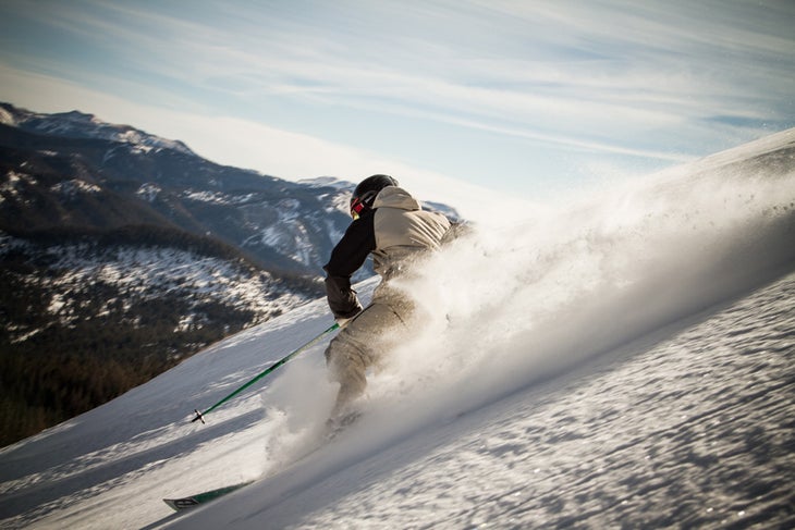 First Tracks at Wolf Creek Kjell Ellefson dropping in on his first powder turns of the season at Wolf Creek Colorado.For more info go to : wolfcreekski.com