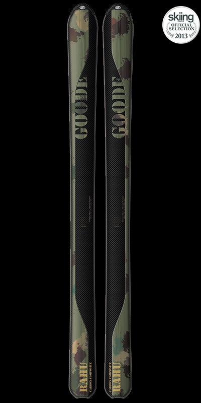 Goode Rahu MSRP: $1320.00 Tip/Waist/Tail: 145-116-132 Length: 169, 179, 189If you're a technically strong skier, the Rahu could be your powder ski. It's got…