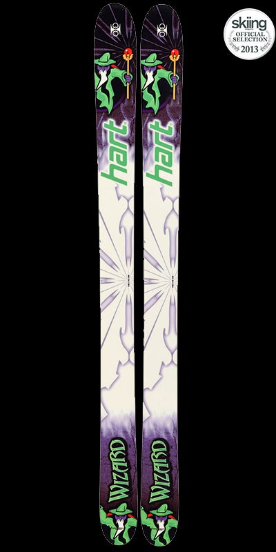Hart Wizard Tip/Waist/Tail: 145-115-130 Length: 175, 182, 189, 196If your racing roots cause you to look down on floppy, smear-oriented powder skis, the…