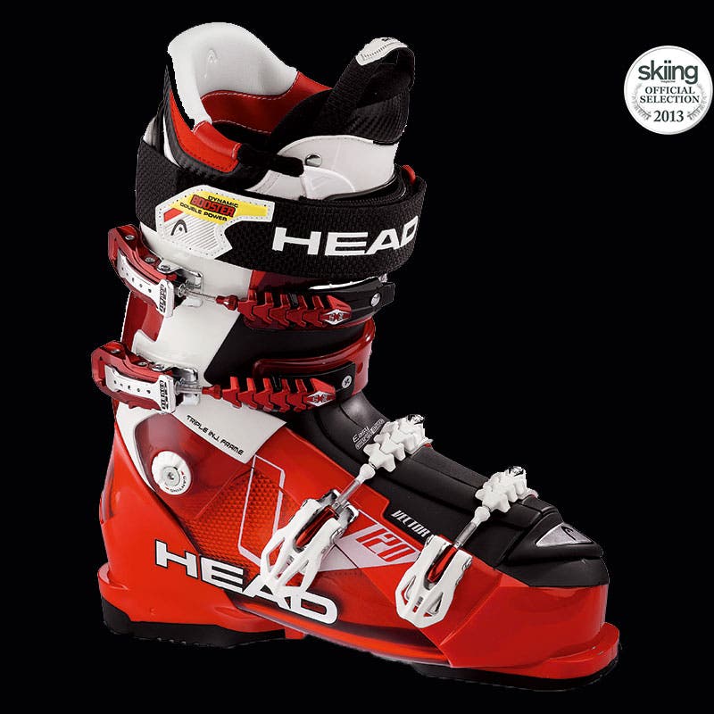 Head Vector 120 MSRP: $750.00 Last Width: 101 mm Flex: 120/110It’s hard not to like a boot that greets you with sharp looks, is easy to get on, and fits as well…