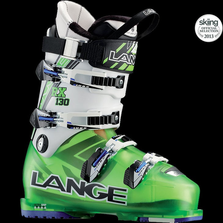 Lange RX 130 MSRP: $750.00 Last Width: 100 mm Flex: 130The RX 130 embodies what savvy testers and bootfitters want in an expert-level, medium-fit boot:…