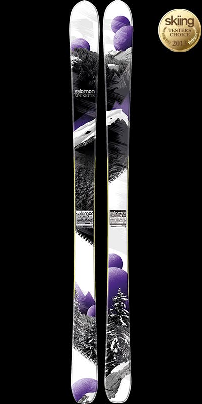 MSRP: $625.00Tip/Waist/Tail: 130-88-116Length: 153, 161, 169, 177Salomon is onto something. Both the Rockette 90 and its unisex counterpart, the…