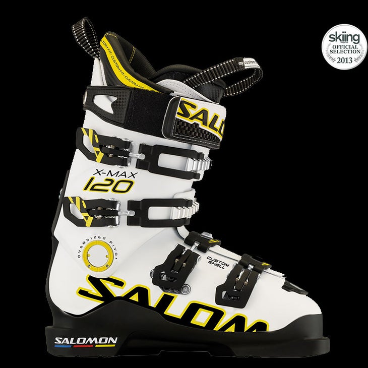 Salomon X Max 120 MSRP: $750.00 Last Width: 98-104 mm Flex: 120Drop down a full size from your normal ski shell if you care for optimal results. The X Max fits…