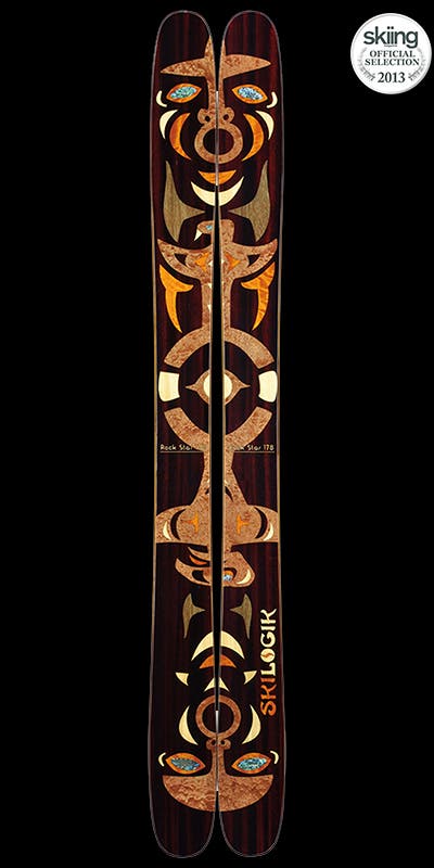 Ski Logik Rock Star MSRP: $790.00 Tip/Waist/Tail: 147-117-143 Length: 178, 188Though the girthy waist and aggressive tip and tail rocker might give the impression…