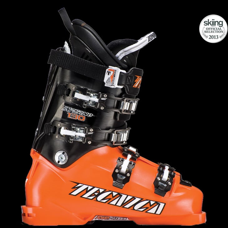 Tecnica Inferno 130 MSRP: $999.00 Last Width: 98 mm Flex: 130A perennial favorite, the Inferno 130 has race-level power in a just-relaxed-enough fit for all-day…