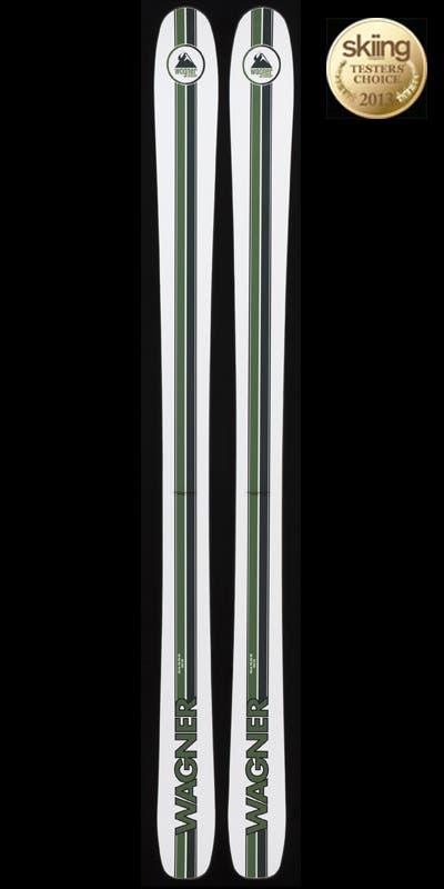 Wagner Custom 100 MSRP: $1,750Tip/Waist/Tail: 137-100-121Length: 184One longtime Skiing Mag tester had this to say about the Testers' Choice–winning Wagner 100 Custom.…