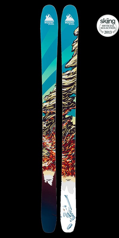 Wagner Custom 108 MSRP: from $1,750Tip/Waist/Tail: 142/108/126Length: 176Wagner’s philosophy is to personalize each ski to its owner, from shape to flex to rocker…