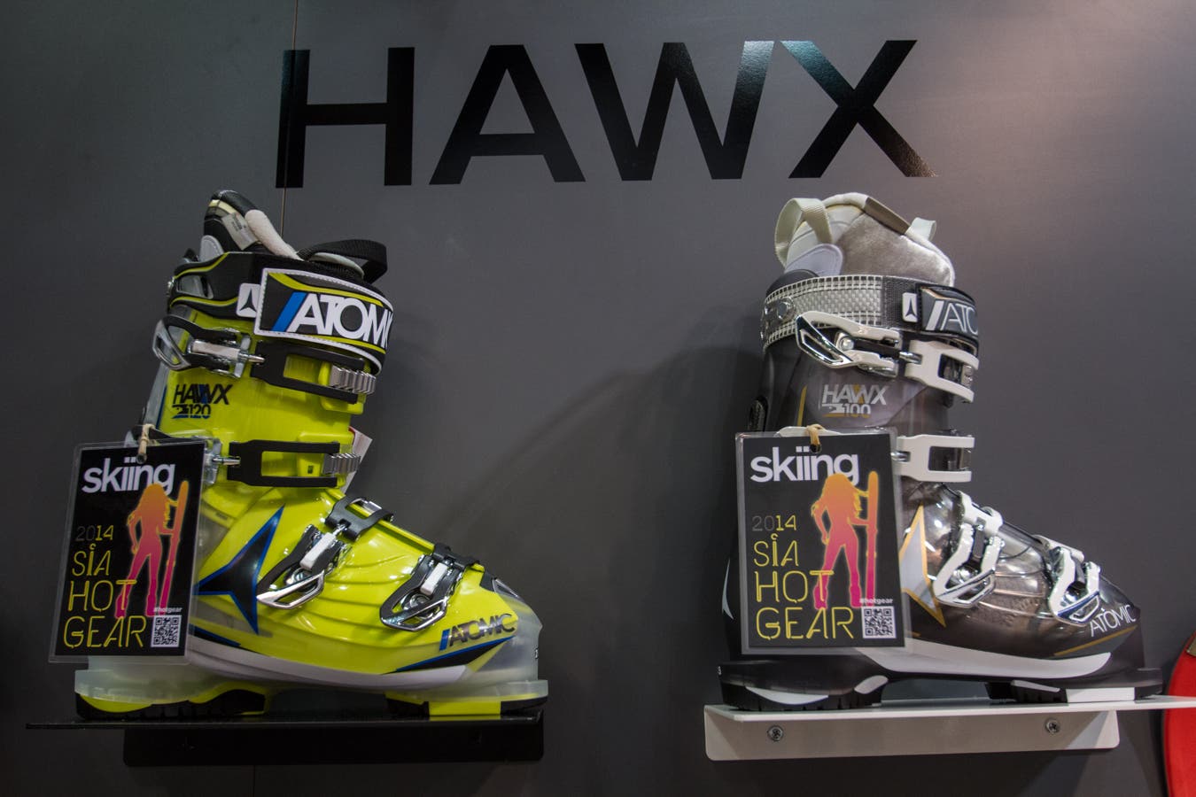 Atomic Hawx 2.0 120 or 100 W Atomic joins the custom fit fray with memory fit, incorporated into the Hawx line. Molds cuff, shell, and liner to your foot in 12 minutes, they say.…