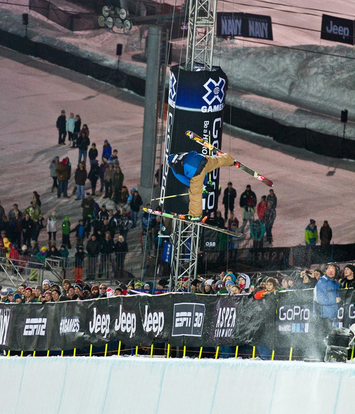 David Wise Spread Eagle for the win! This was during practice, but we're sure he could work it into his run if he wanted to.