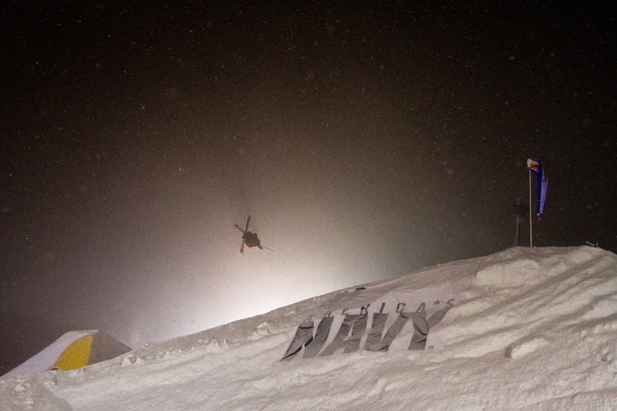 PK Hunder PK Hunder threw down a switch leftside double cork 1440 with a high mute on his first finals drop.Photos - Christopher D. Thompson.